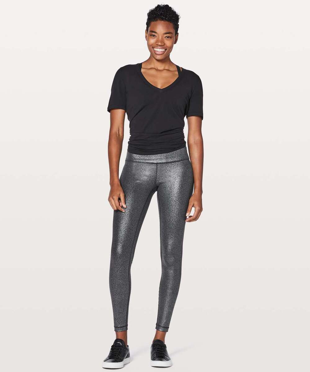 Lululemon Wunder Under Hi-Rise Tight Luxtreme 28" Sz 6 Shine